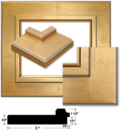 Firenze gold plein air frame