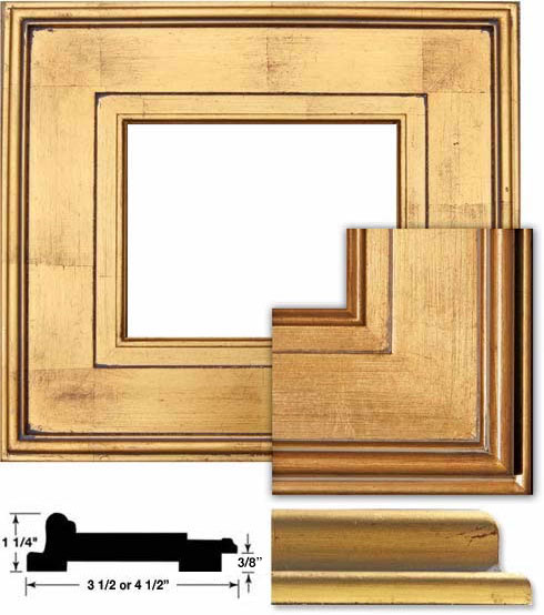 Plein Air Style Frame, Gold 6x6 - Box of 10